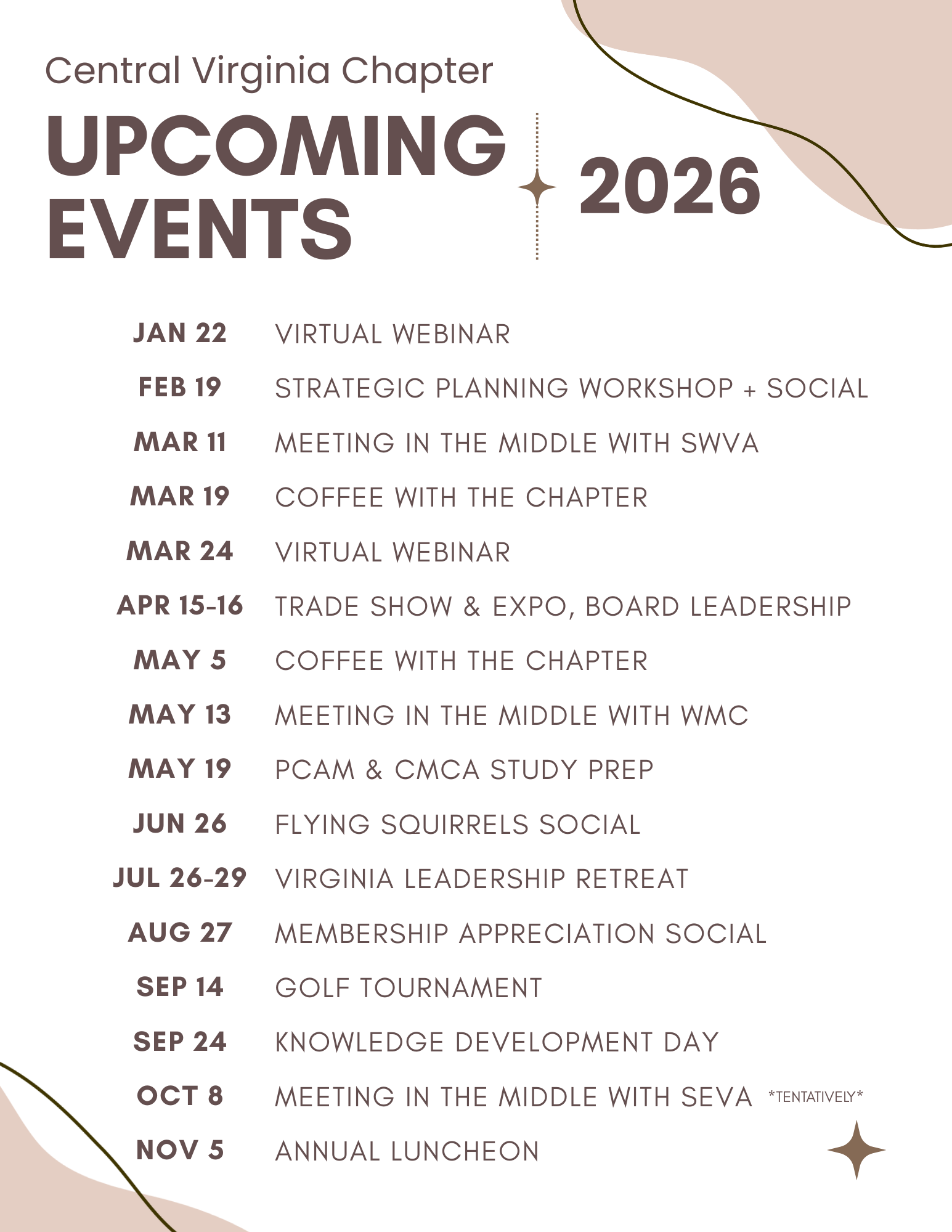 Upcoming Events 2026
